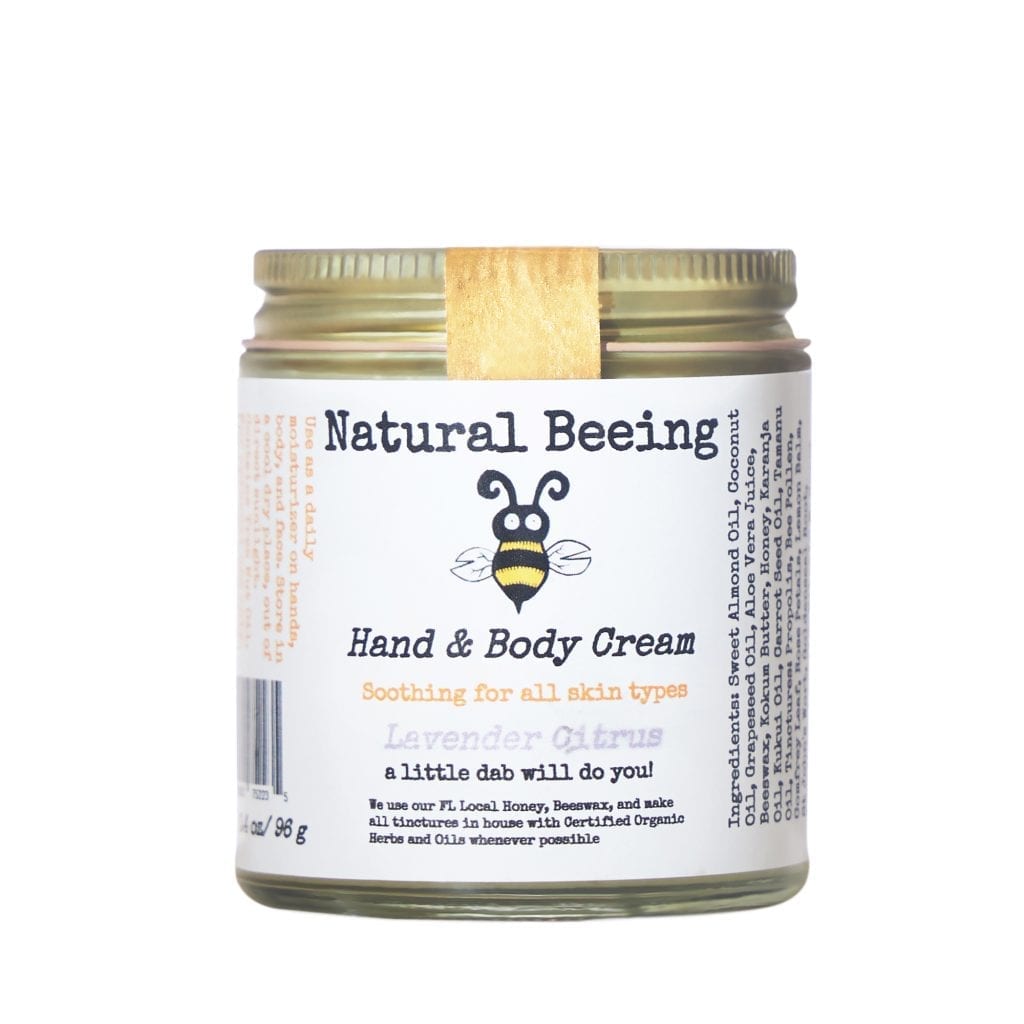 Natural Beeing 3.4 oz. Hand & Body Cream